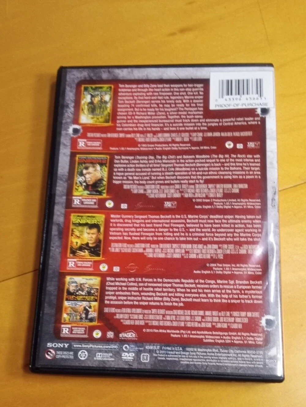 Sony Fully Loaded Sniper Collection - Yellow/Black Cover